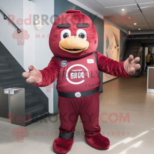 Maroon Bagels maskot drakt...