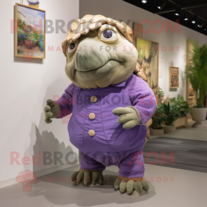 Lavendel Glyptodon mascotte...