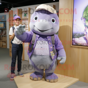 Lavendel Glyptodon mascotte...