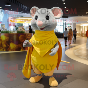 Yellow Rat mascotte kostuum...