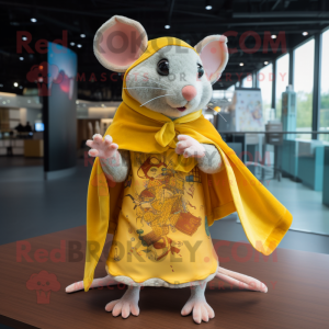 Mascotte de Rat jaune...