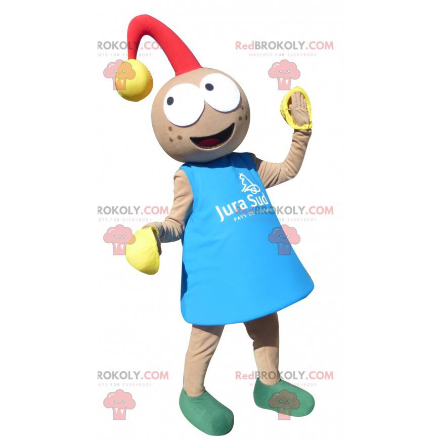 Mascotte de poupon de lutin avec un grelot - Redbrokoly.com