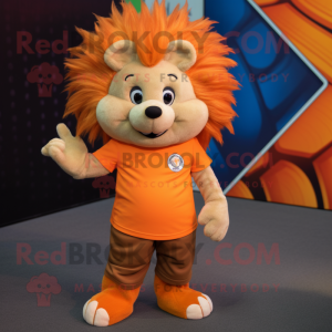 Orange Hedgehog mascotte...