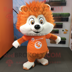 Orange Hedgehog mascotte...