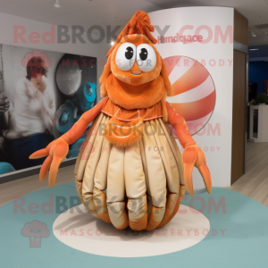 Peach Hermit Crab mascotte...