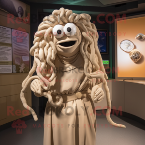 Beige Medusa mascotte...