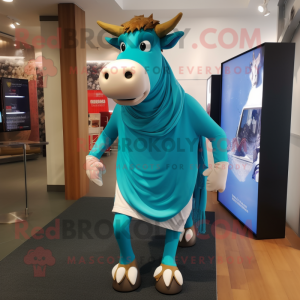 Turquoise Guernsey Cow...