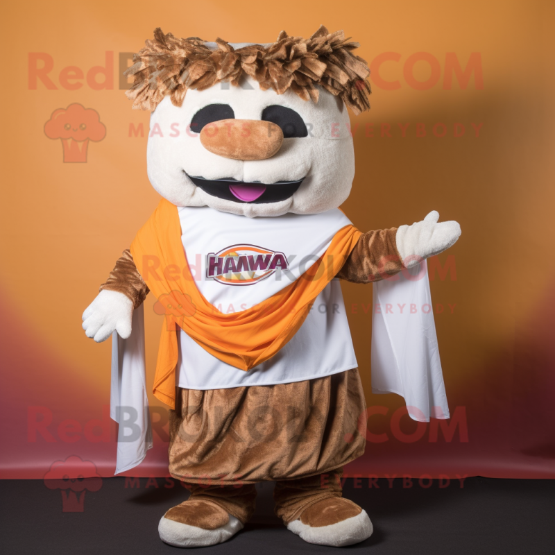 nan Pulled Pork Sandwich mascot costume character dressed with a T-Shirt and Wraps nan Pulled Pork Sandwich mascot costume character dressed with a T-Shirt and Wraps