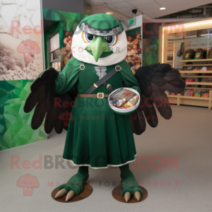 Forest Green Hawk mascotte...