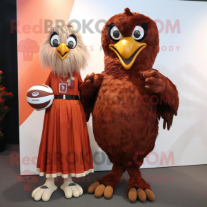 Rust Eagle maskot kostym...