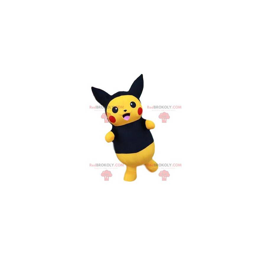 Mascote Pikachu, o famoso Pokémon de mangá amarelo -
