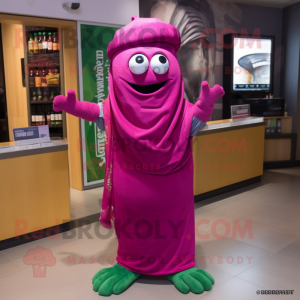 Magenta Cucumber mascotte...