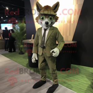 Olive Fox maskot kostume...