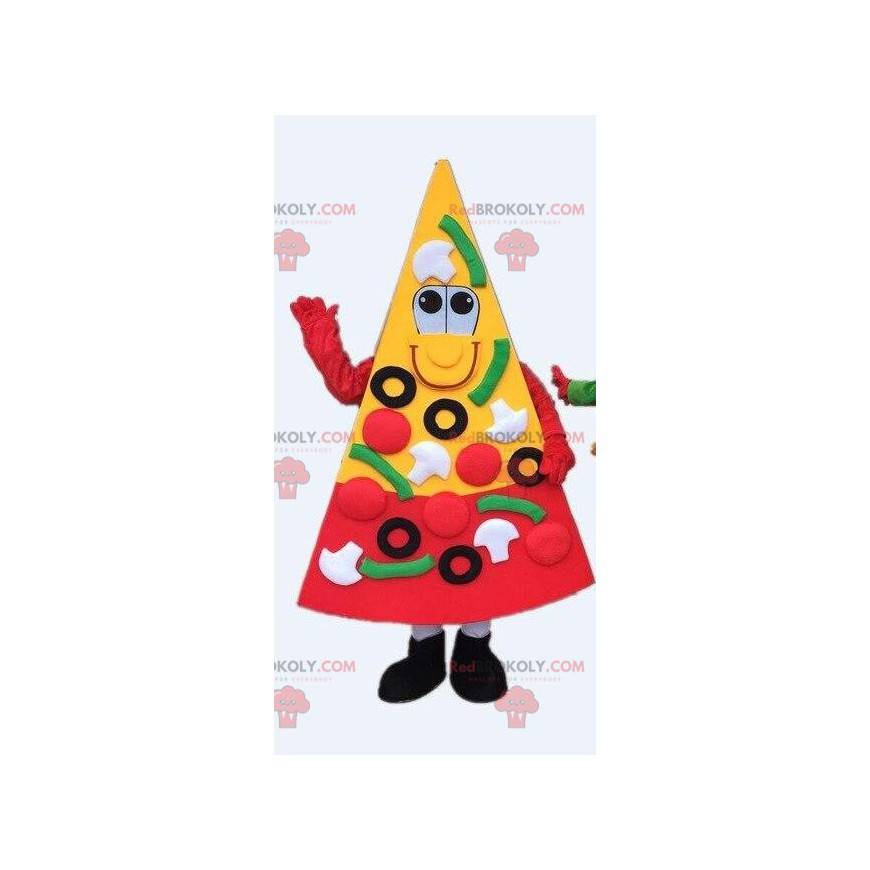 Pizza maskot, pizza skive. Kæmpe pizza kostume - Redbrokoly.com
