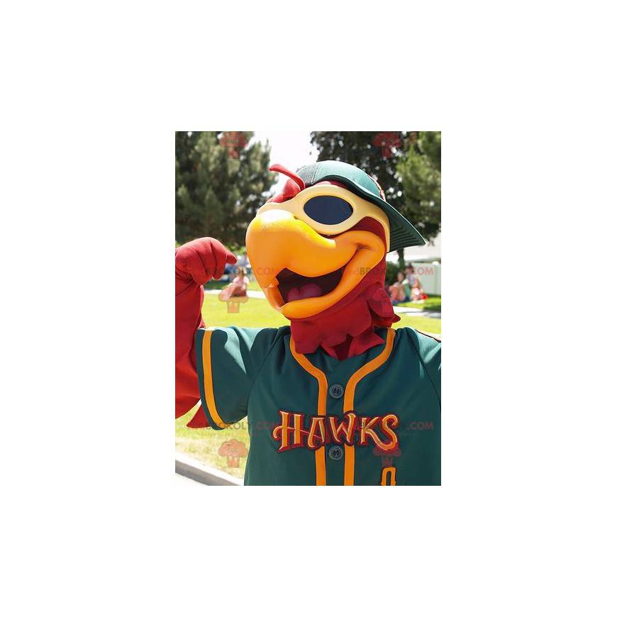 Giant red and yellow eagle mascot - Redbrokoly.com Giant red and yellow eagle mascot - Redbrokoly.com