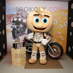 Beige Candy Box maskot...