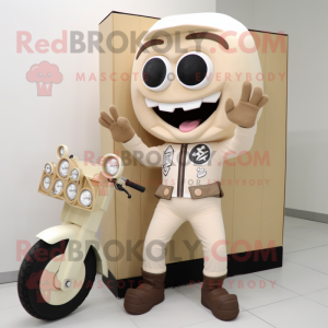 Beige Candy Box maskot...
