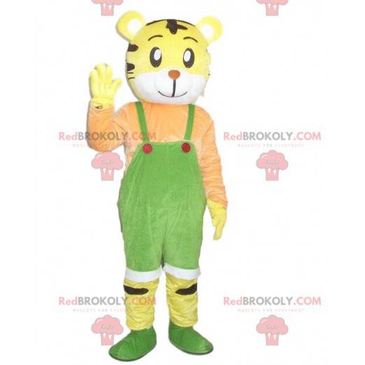 Gul tiger maskot. Tiger kostym. Tiger kostym - Redbrokoly.com