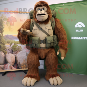 Olive Sasquatch maskot...