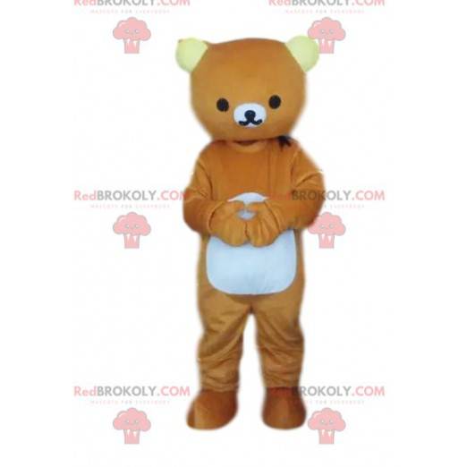 Mascotte orso bruno, costume da orsacchiotto, costume da orso -