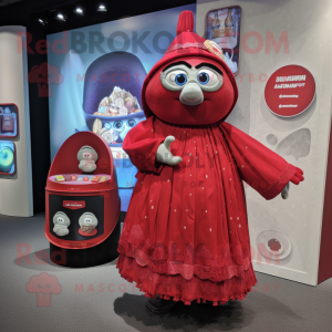 nan Shakshuka mascot costume character dressed with a Midi Dress and Coin purses