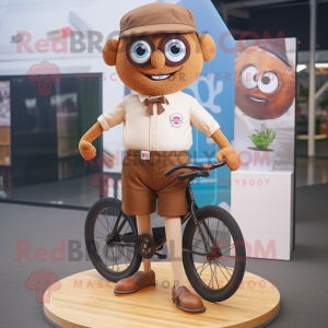 Brun Unicyclist maskot...