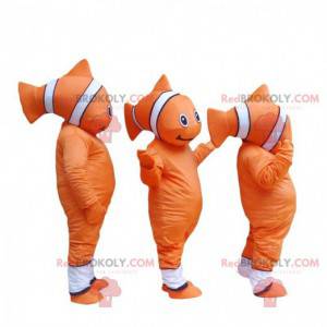 Mascotte di Nemo. Mascotte di pesce pagliaccio. Cosplay di