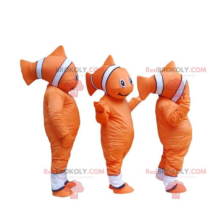 Mascotte di Nemo. Mascotte di pesce pagliaccio. Cosplay di