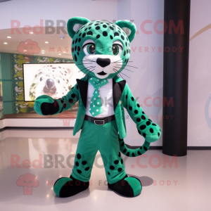 Grüner Jaguar Maskottchen...