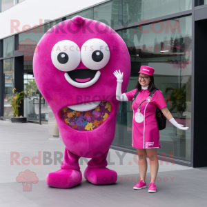 Magenta Donut mascotte...