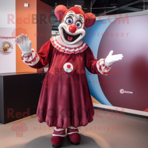 Maroon Clown mascotte...