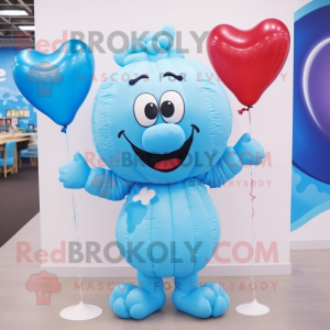 Sky Blue Heart Shaped...
