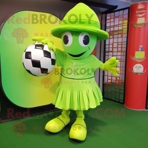 Lime Green Soccer Goal...