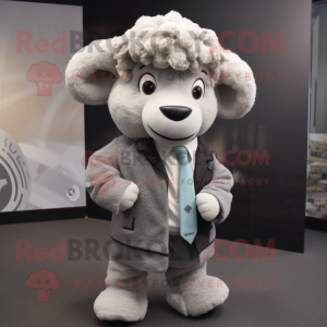 Gray Ram maskot kostym...