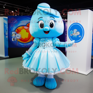 Sky Blue Candy maskot...