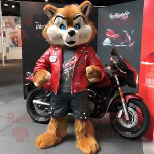 Red Lynx maskot kostume...