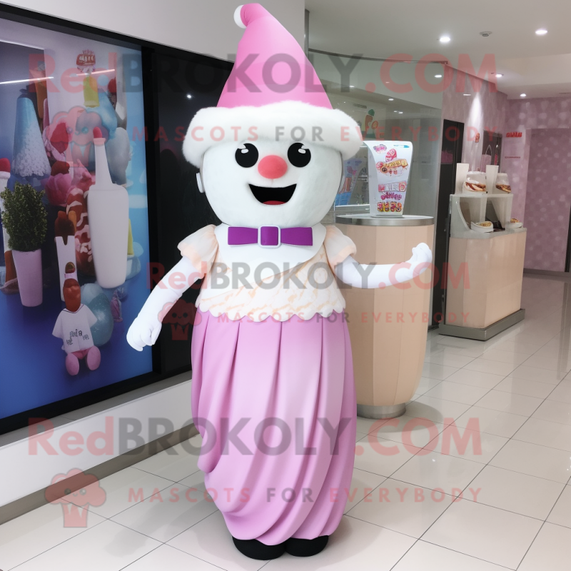 nan Ice Cream mascot costume character dressed with a Sheath Dress and Bracelet watches nan Ice Cream mascot costume character dressed with a Sheath Dress and Bracelet watches