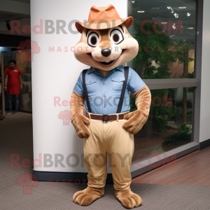 Tan Chipmunk mascotte...