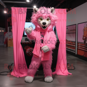 Pink Werewolf maskot...