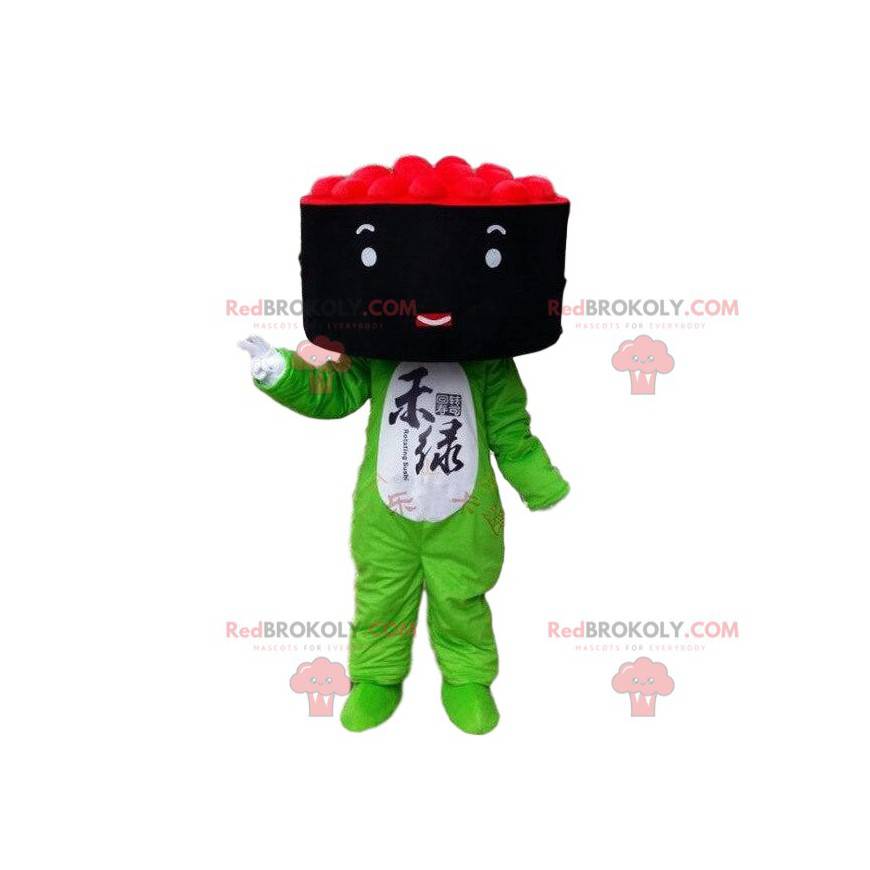 Mascote da fantasia de sushi maki. Fantasia de comida japonesa Mascote da fantasia de sushi maki. Fantasia de comida japonesa