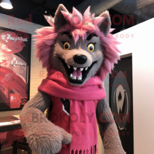 Pink Werewolf maskot...