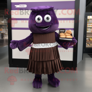 Purple Chocolate Bar maskot...