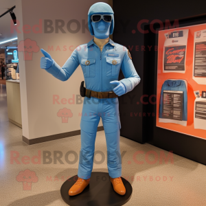 Sky Blue Gi Joe maskot...