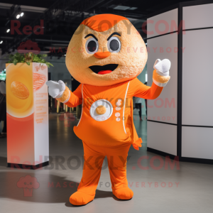 Orange Pad Thai maskot...