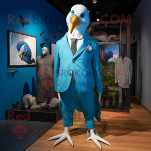 Blauer Albatros Maskottchen...