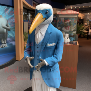 Blauer Albatros Maskottchen...