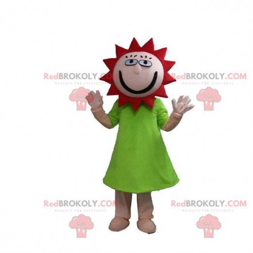 Mascotte déguisement soleil. Costume estival printanier -