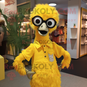 Yellow Ostrich mascotte...