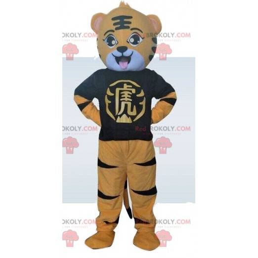 Gul tiger maskot. Tiger kostume. Tiger kostume - Redbrokoly.com