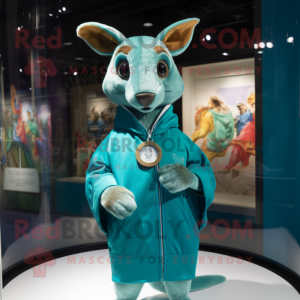 Teal Kangaroo mascotte...